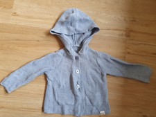 Strickjacke Gr.74/80 TCM Tchibo graublau Junge Mädchen Herbst Winter wie NEU