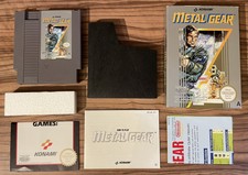 Metal Gear NES Nintendo Spiel Boxed CIB Sammler Zustand NEAR MINT PAL A UK