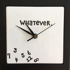 Lorrie Veasey - Moderne Wanduhr 20x20cm | Keramik in schwarzem Rahmen