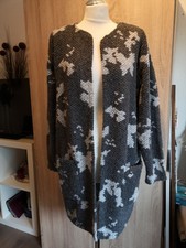 Strickjacke, Cardigan Gr. M 40/42, Grau, Vintage