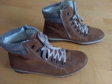 Rieker Stiefel Stiefelette Stiefeletten Winterschuhe Boots braun Leder wie NEU!