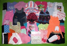 50 Tlg Mädchen Bekleidungspaket 98/104 Klamotten Sommer Herbst B