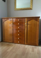 Sideboard, Kommode, Kirschholz mit Schubladen und zwei Türen