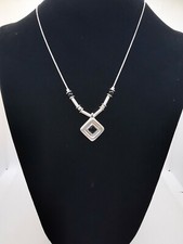 Damen Halskette 925  Silber Onyx Edelstein Handarbeit