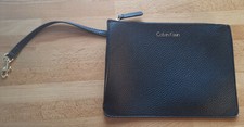 Calvin Klein Clutch schwarz gold Leder Blogger kleine Tasche