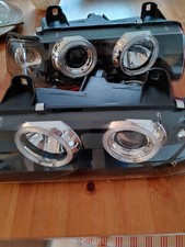Scheinwerfer Angel Eyes für BMW E36 Limo Touring Schwarz SK3300