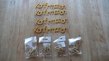 Konfirmation - Schriftzug KONFIRMATION - gold - 4 Stück - plus Streudeko 'Fisch'
