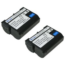 2x AKKU für Nikon D500 D850 D7500 Batteriegriff MBD15 MBD17 Ladegerät MH25 MH25a