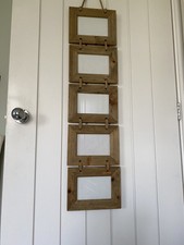 Rustikales Holz 5 Öffnungen hängender Bilderrahmen