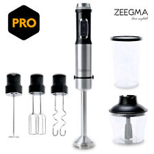 Stabmixer 1500W 5in1 ZEEGMA Edelstahl Mixer Mixstab Pürierstab Quirl, Rührhaken