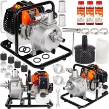  Benzin Wasserpumpe 2 PS Gartenpumpe 2-Takt Motorpumpe 1'' Teichpumpe B-ware