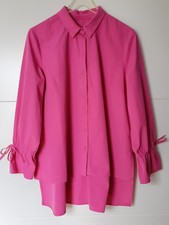 Bluse, Tunika, Vokuhila, Pink, Gr. 42