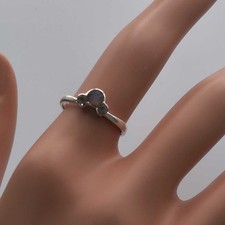 Feuerlabradorit & 925 massiver Sterlingsilberring UK Größe L (RI-2061)