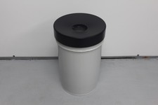 Abfallbehälter Selbstlöschend 60l Weiß Schwarz Mülleimer Mülltonne Papierkorb 63