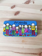 Bang an der Tür 1990s Federmäppchen stationären Zinn Stift blau grün Freunde verwendet