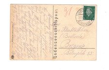 10Q Bodensee-Schiffspost Ueberlingen 27.3.1930 n. Bregenz Dampfer Stadt Konstanz