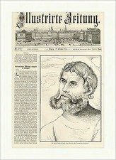 Dr. Martin Luther als Junker Jörg Cranachschner Holzschnitt Holzstich E 8279