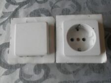 Nr :  324  -  Unterputz - Steckdose + Lichtschalter -für Abdeckrahmen : Weiß