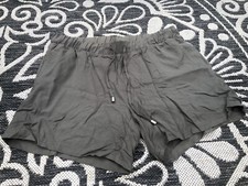 Hose Stoff  Kurz  Grün  Gr. 40/42