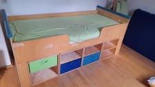 Kinderbett, Jugendbett, Kojenbett - Haba, Jako-o,  Konrad  Holz, inkl. 4 Rudi