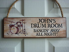 handgemachte musik raeumschild trommel raeumschild drum kit drumsticks trommler geschenk schild