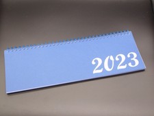 Querkalender Tischkalender 2023  1Woche / 2Seiten Schreibtischkalender,