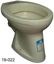 jasmin (creme matt) Stand-WC Flachspüler POZZI Abgang Außen-waagerecht