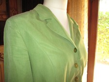 Damenkleid 2 Teilig Rock und Jacke Größe 42  Viscose heller Oliv Ton Modal 