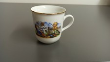 Bohemia Kinder Becher Tasse Sammeltasse Retro alt Goldrand Igel Maus Kind Frosch
