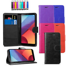 Premium Leder Flip Geldbörse Etui magnetische Abdeckung für LG G6 + kostenloser Stylus Stift