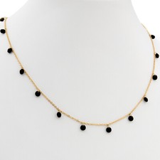 24k Gold Deko Halsband Halskette Modeschmuck präsentiert in Geschenk Box