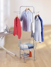 WENKO Butler Kleiderständer Bügelhilfe Kleiderstange Kleidung Wäsche Lüftend