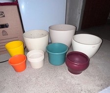 Blumentöpfe gebraucht querbeet - verschiedene Farben und Größen