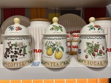 3x Dunoon Nature Trail Keramik Tee Kaffee & Zuckerdeckel Aufbewahrung Kanister Gläser