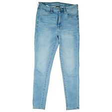 American Eagle Jeans 7/8 ankle Hose Jegging stretch high Waist Gr 38 M hell Blau