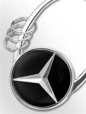 Mercedes-Benz Schlüsselanhänger Sofia silber Metal 3D-Stern-Logo