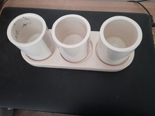 Teelichthalter creme/weiß deko