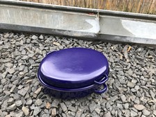 Bräter Induktion ca. 39/26 blau groß