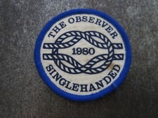Der Beobachter Single Handed Sailing Race '80 Sport Tuch Patch Abzeichen (l51s)