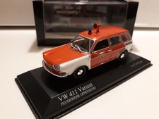 Minichamps VW 411 Variant Feuerwehr Offenburg rot-weiß 1:43 Art. 400051112 OVP