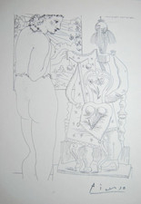 Pablo Picasso Model & surreale Skulptur aus der Suite Vollard handsigniert