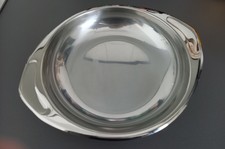 AMC Schüssel und Servierplatte, silber, Edelstahl,  Marke **AMC**