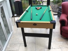 Billardtisch Kinder Sportcraft H 80 B 67 T 122 cm komplett mit Kugeln und Queues