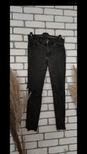 Jeans Hose H&M Divided ripped schwarz retro slim skinny Gr. 40