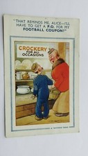 Comic Postkarte das erinnert mich Alice... P.O. für meine Fußball Gutschein veröffentlicht 1952.
