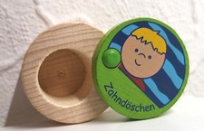 Für Jungen Baby Holz Zahndöschen Milchzahndose Zahndose wie neu unbenutzt