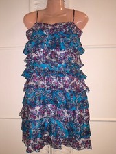 Zara 100% Seide Kleid XS 34 S 36 Oberweite 43 Länge 87 SG Zustand{