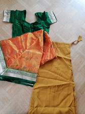 Sari Salwar Kameez Bollywood Saree Indien Brokat Orientalisch Karneval Hochzeit