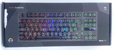 Gaming Tastatur RGB Mars Gaming MK02 Schwarz QWERTY Neuwertig mit FRGB LED