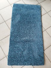 Teppich 70 x 140 blau- hochflor